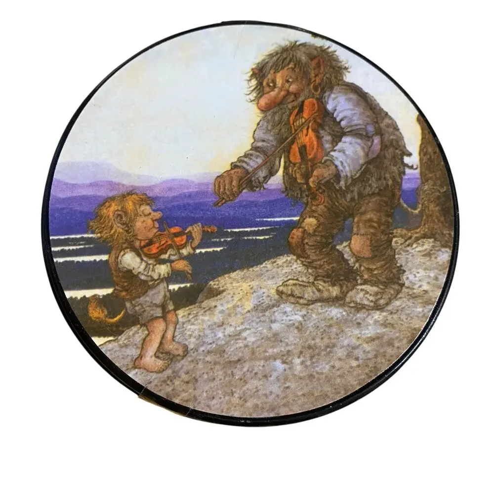 NWT Pack of 6 Scandinavian Souvenir Coasters by Way Nor A/S Trolls of Norway